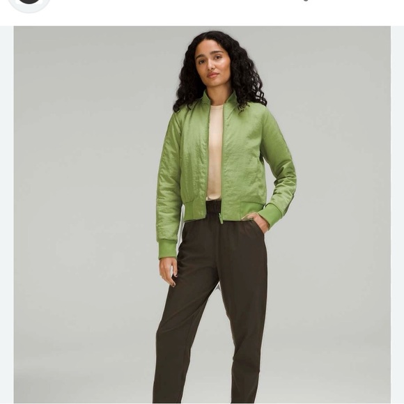 Lululemon Reversible Nonstop Bomber jacket NEW W Tags size 8 - Picture 2 of 8